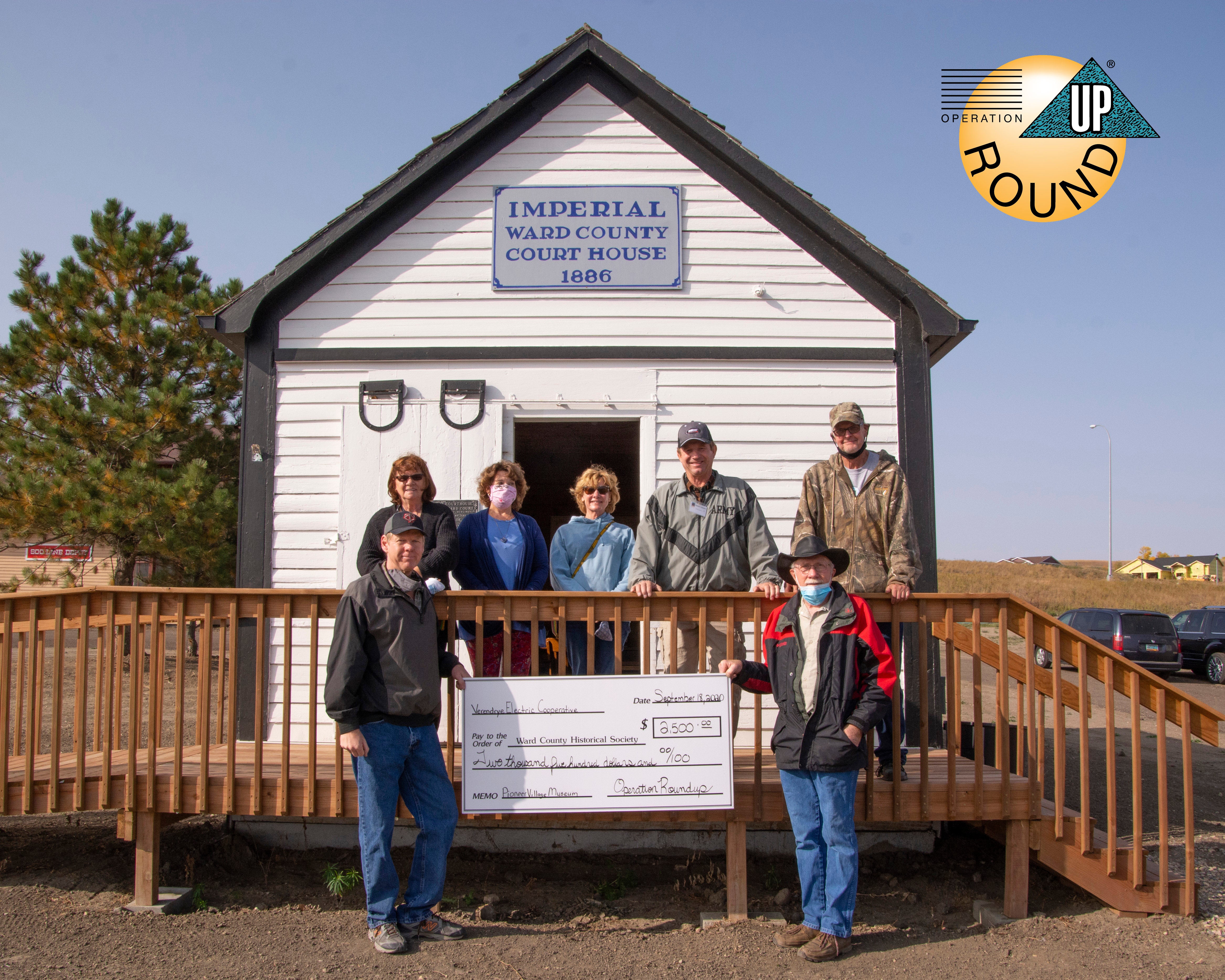 Ward County Historical Society donation